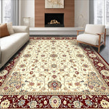 Sophisticated Round with Vintage Floral Accents in Earthy Tones(Beige)