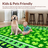 Modern Earthy Shamrock Aesthetic Mat(Green)
