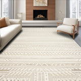 Chic Contemporary Chevron Motif(Beige)