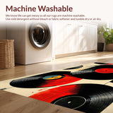 Music Theme Black Round Accent(Red)