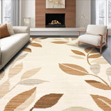 Modern Beige Area Waterproof Patio Leaf(Beige)
