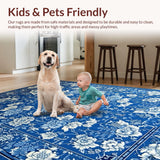 Stylish Abstract Ogee Patterned(Blue)