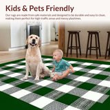 Artful Green and White Tartan Style(Black)