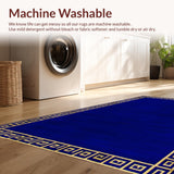 Elegant Gold Greek Key Motif(Blue)