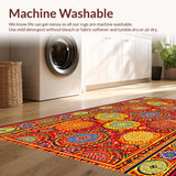 Eclectic Shaggy Geometric Style(Red)