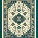 Floral Sage High Traffic Pet Friendly(Blue)