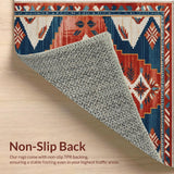 Modern Southwestern Entryway Non Shedding Decor(Red)