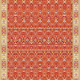Abstract Faux Wool for Hallway Non Slip(Red)