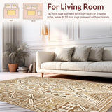 Earthy Toned Geometric Motif(Beige)