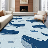Adorable Coastal Wildlife Patterning(Blue)