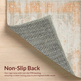 Modern Distressed Floral Harmony(Beige)