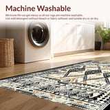 Abstract Rustic Tiled Design(Black)