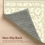 Timeless Artistic Floral Arabesque Creamy Beige Palette(Beige)