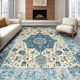 Mediterranean Charm Area with Antiqued Medallion Design(Beige)