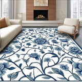 Vibrant Birds and Twisting Vines(Blue)