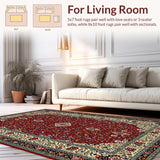 Chic Minimalist Ogee Style Contrast(Red)