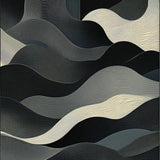 Minimalist Chic Linear Arrangement(Black)