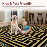 Luxurious Black Gold Geometric Motif(Black)