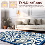 Artful Graphic Blue Blossom Motif(Blue)