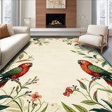 Charming Tropical Bird Motif(Beige)