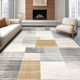 Modern Distressed Geometric Non Slip Small Floor Area(Gray)