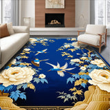 Elegant Bird and Flower Ensemble(Blue)