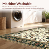 Tan Floral Area(Ivory)