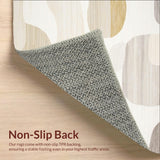 Abstract Ivory Beige High Traffic Area Design(Beige)