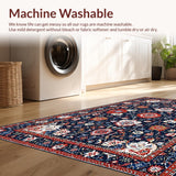 Vibrant Red Floral Harmony(Blue)