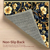 Transitional Gold Floral Arrangement(Black)