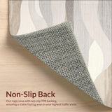 Minimalist Swirl Beige Grey Runner Elegant Fluid(Beige)