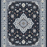 Cozy Gray Floral Patterned Design(Black)