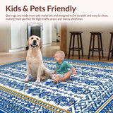 Modern Nautical Patterned Mat(Blue)