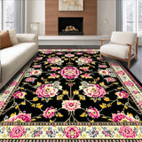 Whimsical Dark Floral Fusion(Black)