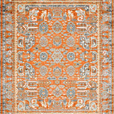 Modern Southwestern Area Paisley & Geometric Design(Orange)