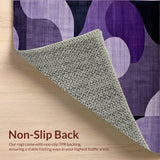 Modern Abstract Plush Surface Finish(Purple)