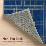 Modern Blue Gold Abstract Elegance(Blue)