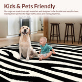 Elegant Textured Zebra Motif(Black)