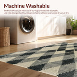 Traditional Tilework Beige Non Shedding(Beige)