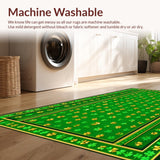 Rustic Green Trellis Motif(Green)