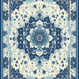 Whimsical Color Trellis Design(White)