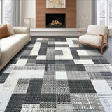 Modern Black And White Door Mat(Gray)