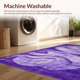 Chic Purple Abstract Motif(Purple)