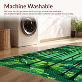 Minimalist Medallion Style with Monochrome Palette(Green)