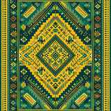 Vibrant Rustic Geometric Touch(Green)