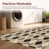 Artistic Modern Checkered Design(Beige)