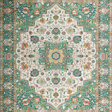 Vintage Floral Geometric Elegance(Green)