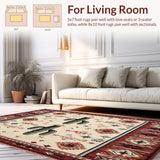 Boho Mesa Showcasing Abstract Cactus Forms and Tribal Ornamentation(Beige)