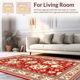 Retro Floral Ogee Motif(Red)