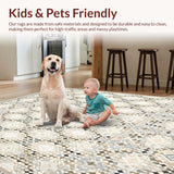 Geometric Diamond Runner Beige Grey Floor(Beige)